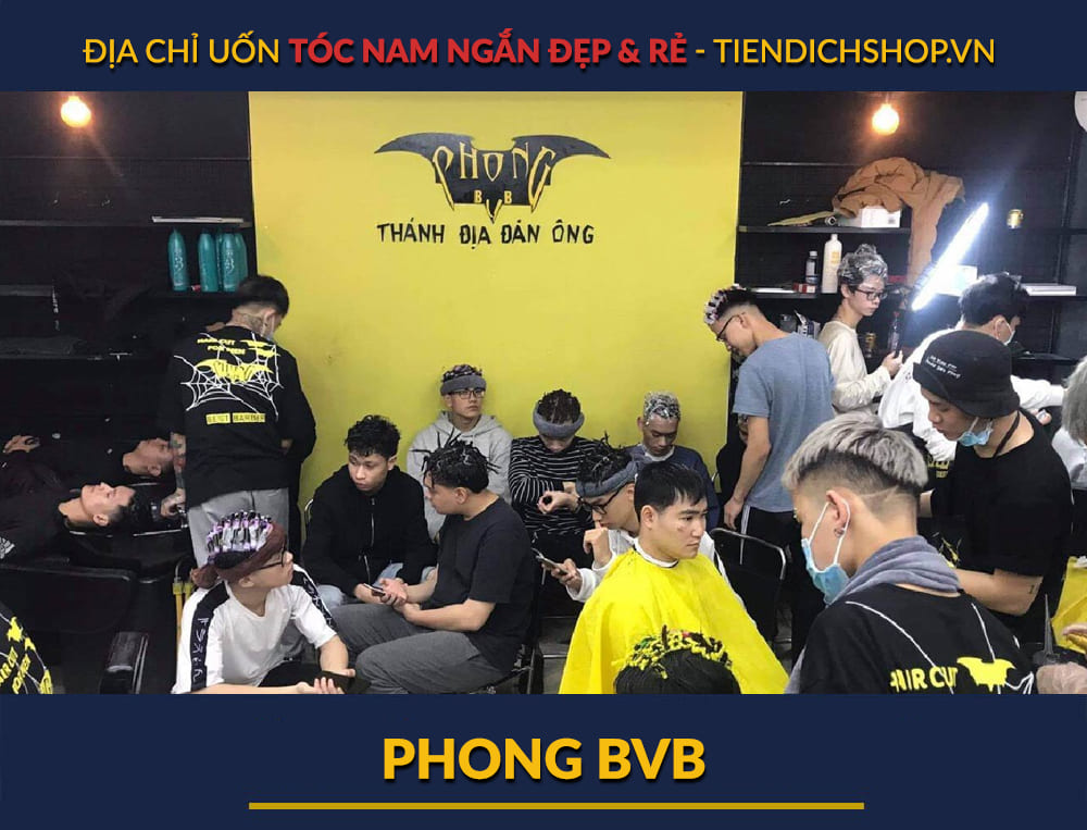 Địa chỉ uốn tóc ngắn đẹp Tiệm tóc Phong BVB
