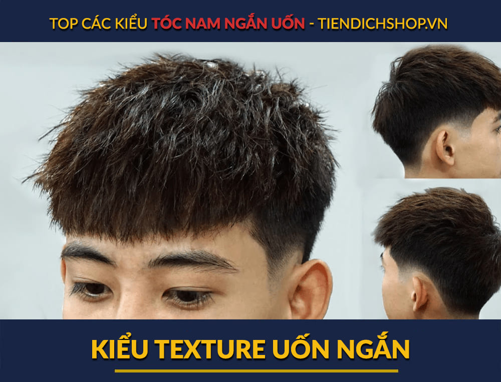 Kiểu uốn Texture ngắn