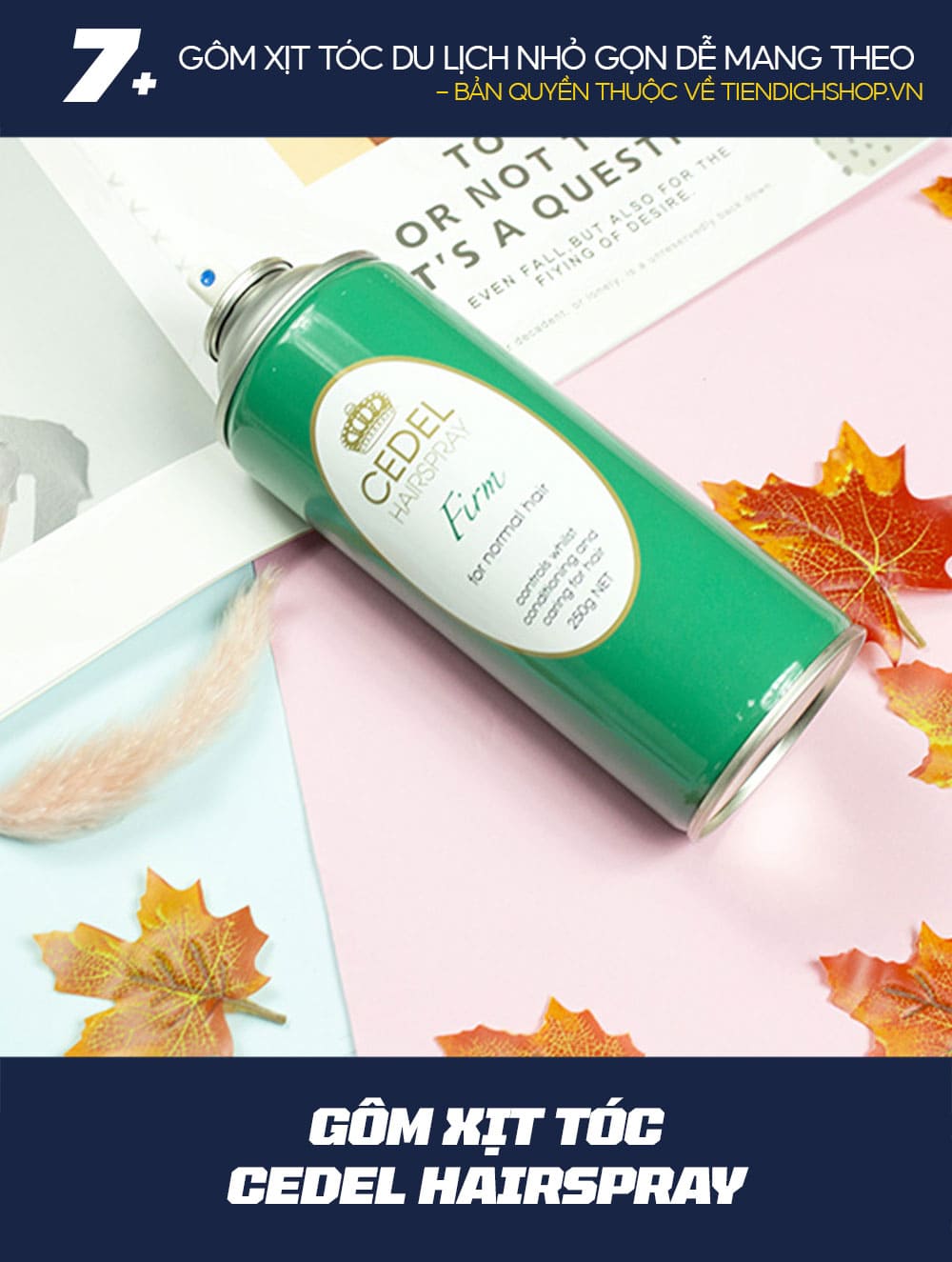 Gôm xịt tóc Cedel Hairspray cho nam nữ