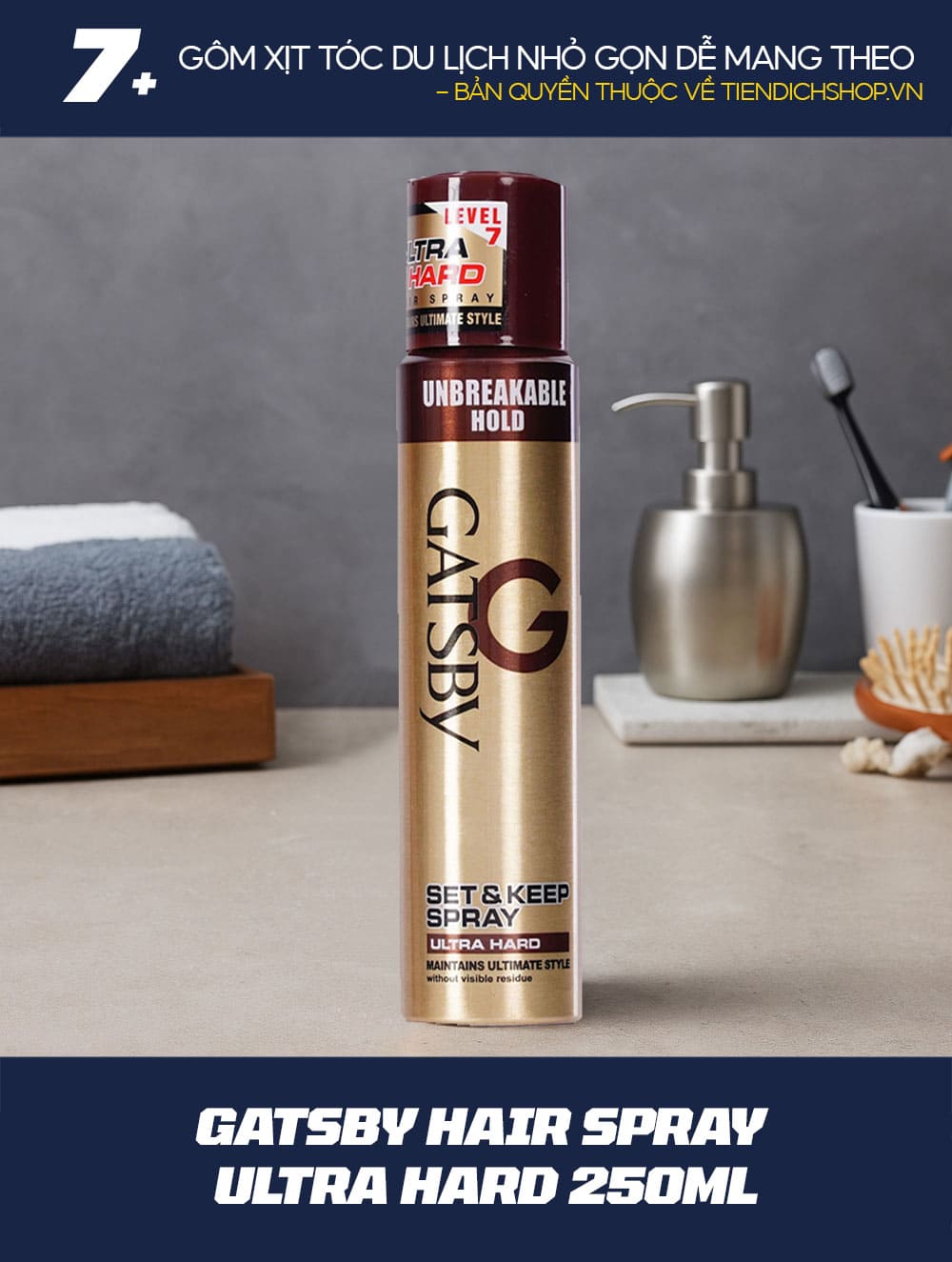 Gôm Gatsby Hair Spray Ultra Hard 250ml