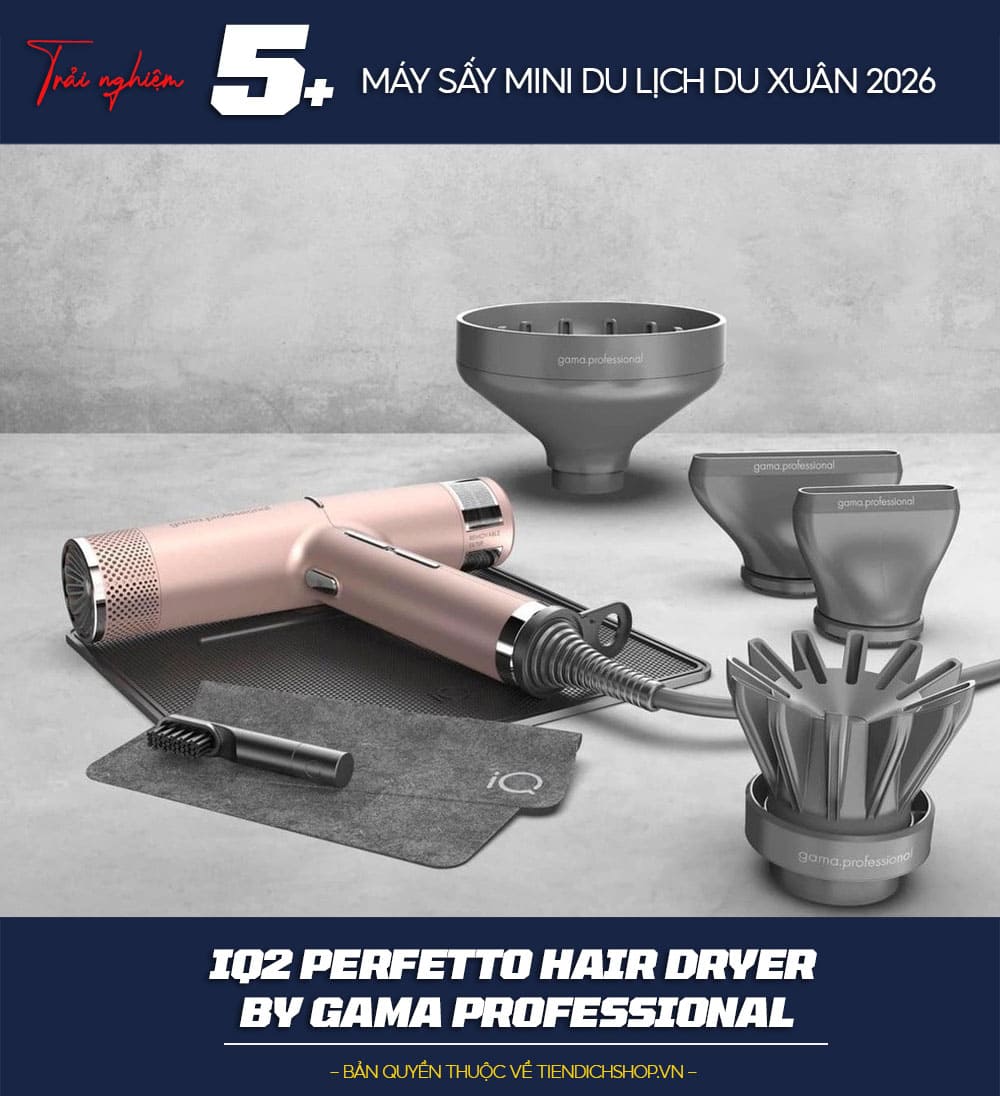 MÁY SẤY DU LỊCH MINI Q2 Perfetto Hair Dryer by Gama Professional