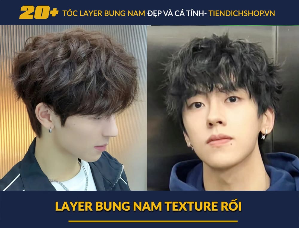 Layer bung nam Texture rối