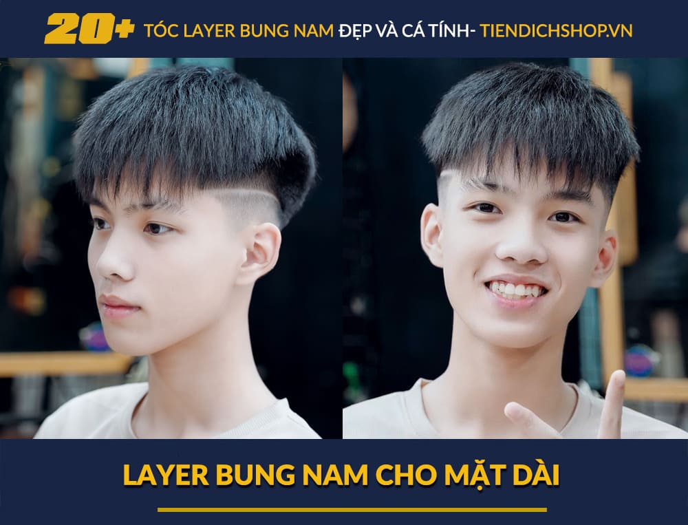 Layer bung nam cho mặt dài