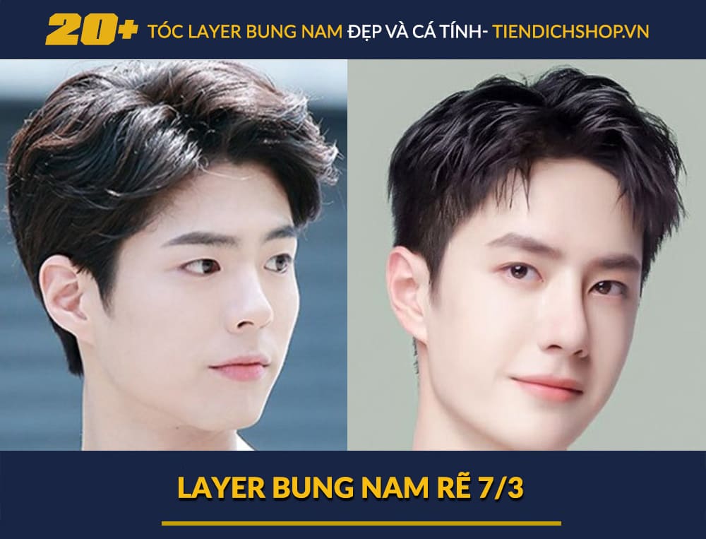 Layer bung nam rẽ 7/3