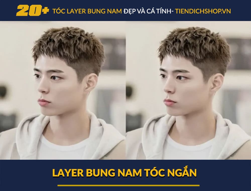 Layer bung nam tóc ngắn