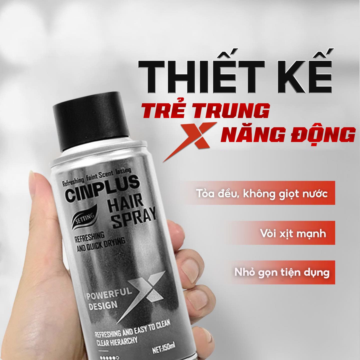 thiết kế gôm Cinplus 150ml bản 2026