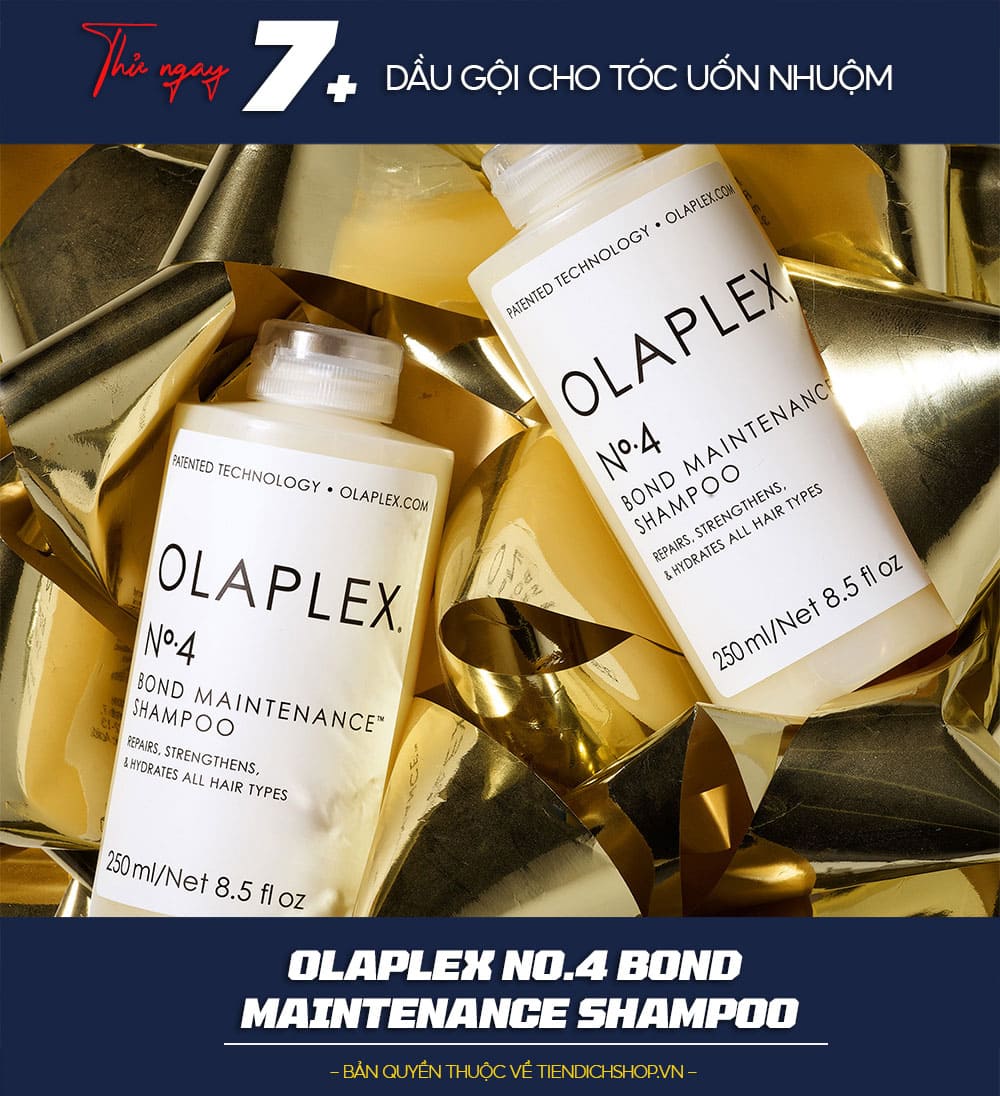 Olaplex No.4 Bond Maintenance Shampoo cho tóc uốn nhuộm