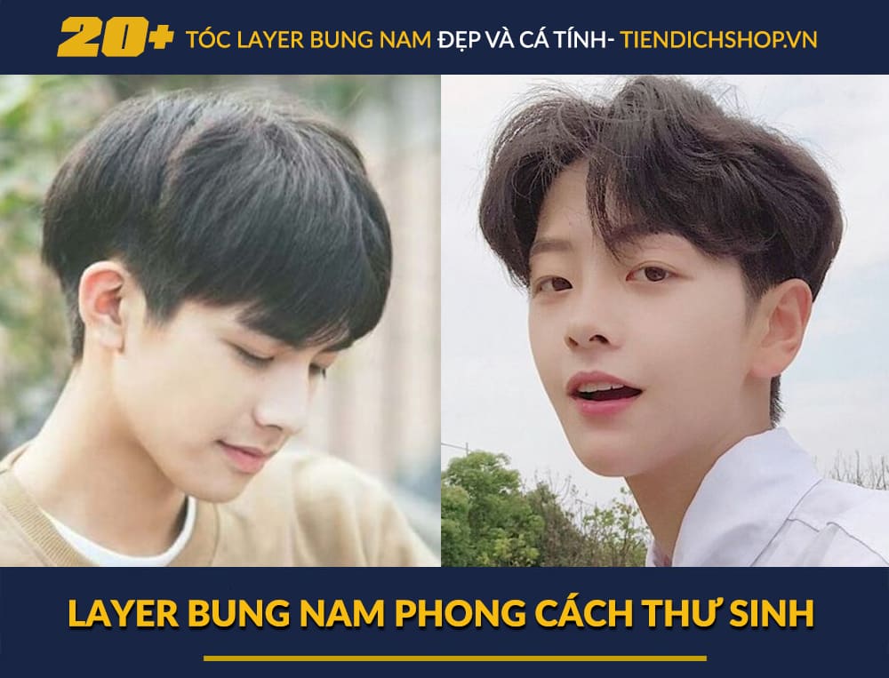 Layer bung nam phong cách thư sinh