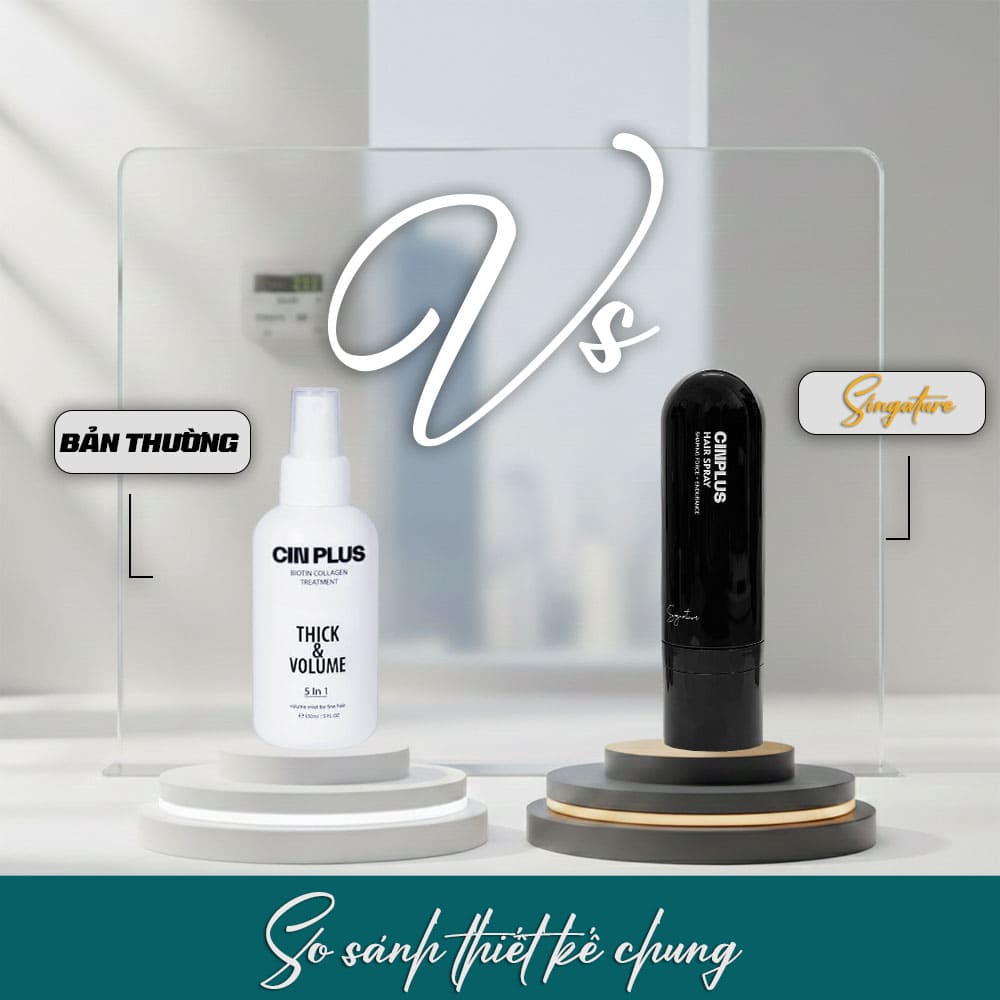 So sánh thiết kế xịt tạo phồng Cinplus