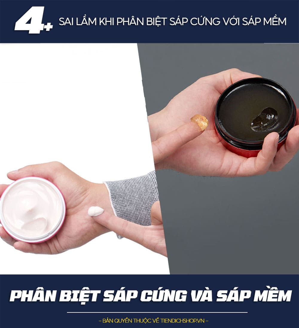 phân biệt sáp cứng và sáp mềm