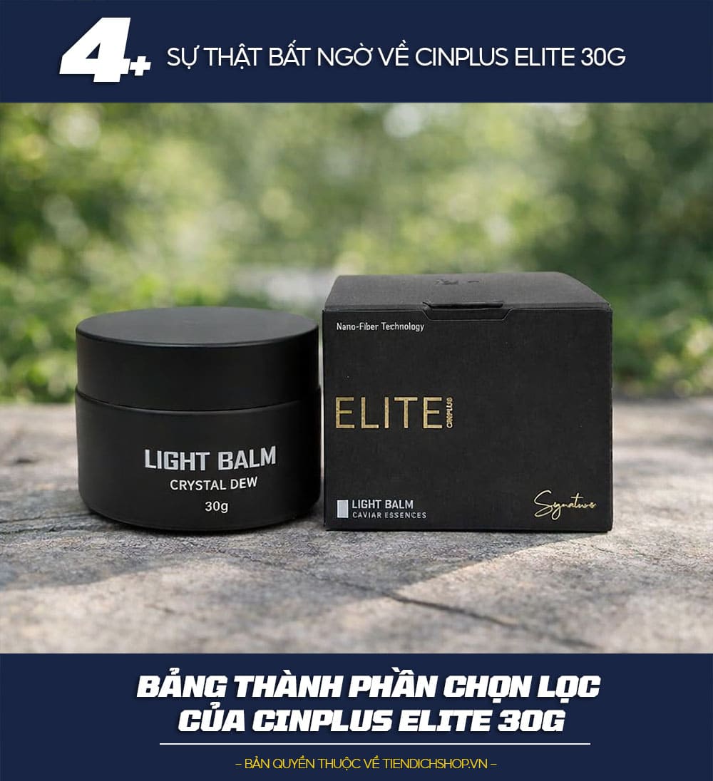 thành phần của Cinplus Elite 30g