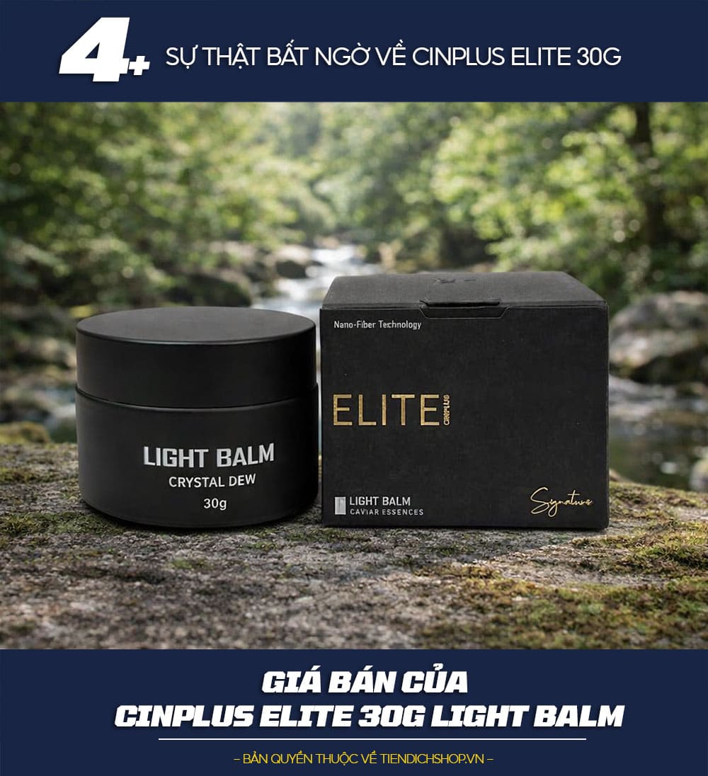 Giá bán của Cinplus Elite 30g Light Balm