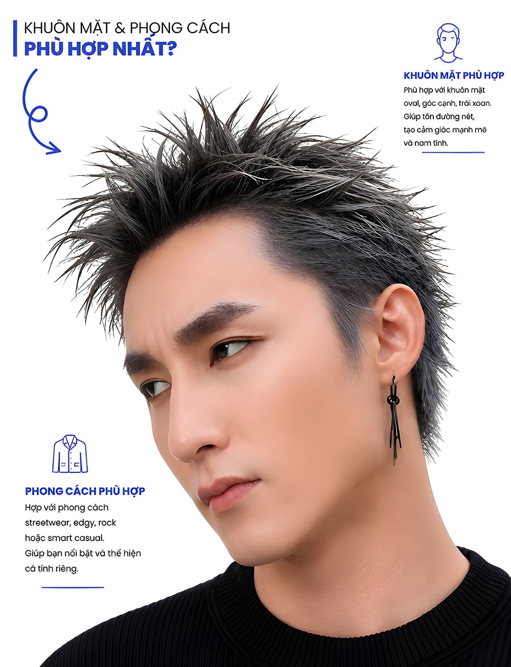 Kiểu tóc Spiky Ivy Sơn Tùng Mtp 