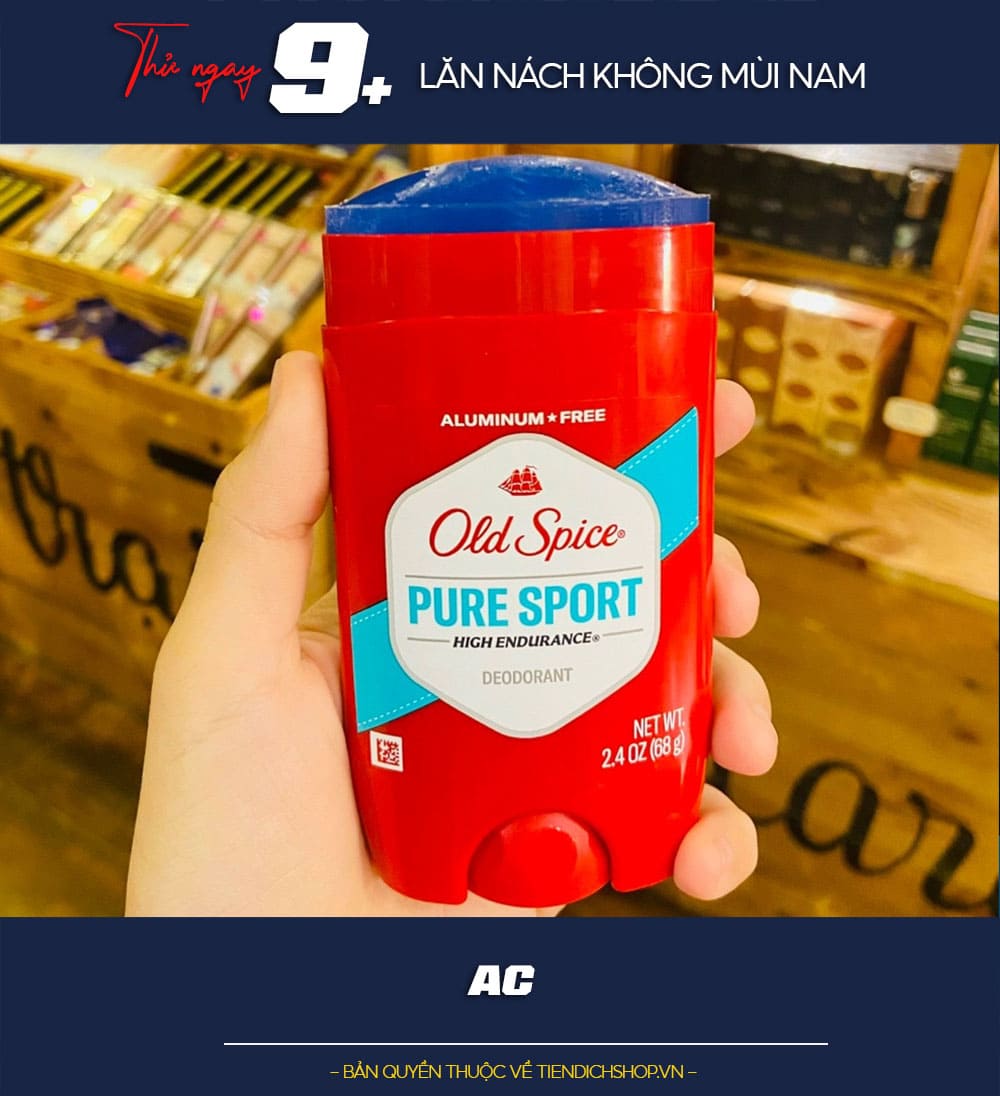 lăn nách không mùi Old Spice Pure Sport