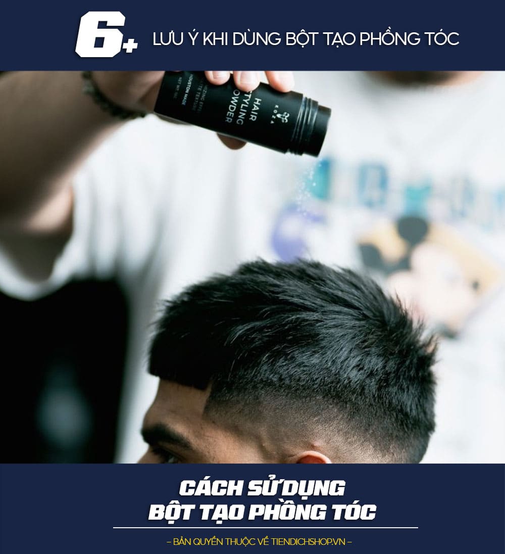 Cách sử dụng bột tạo phồng chân tóc