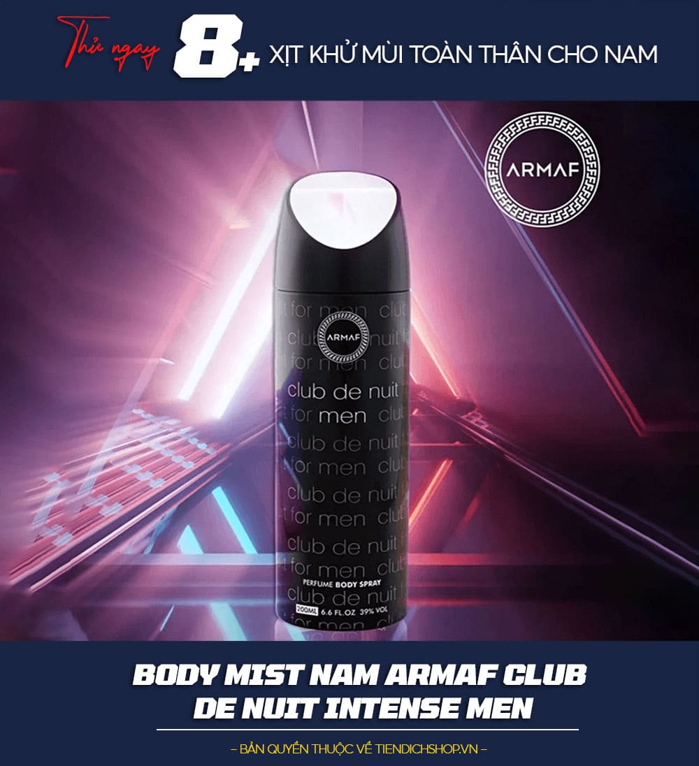 Body Mist Nam ARMAF Club De Nuit Intense Men
